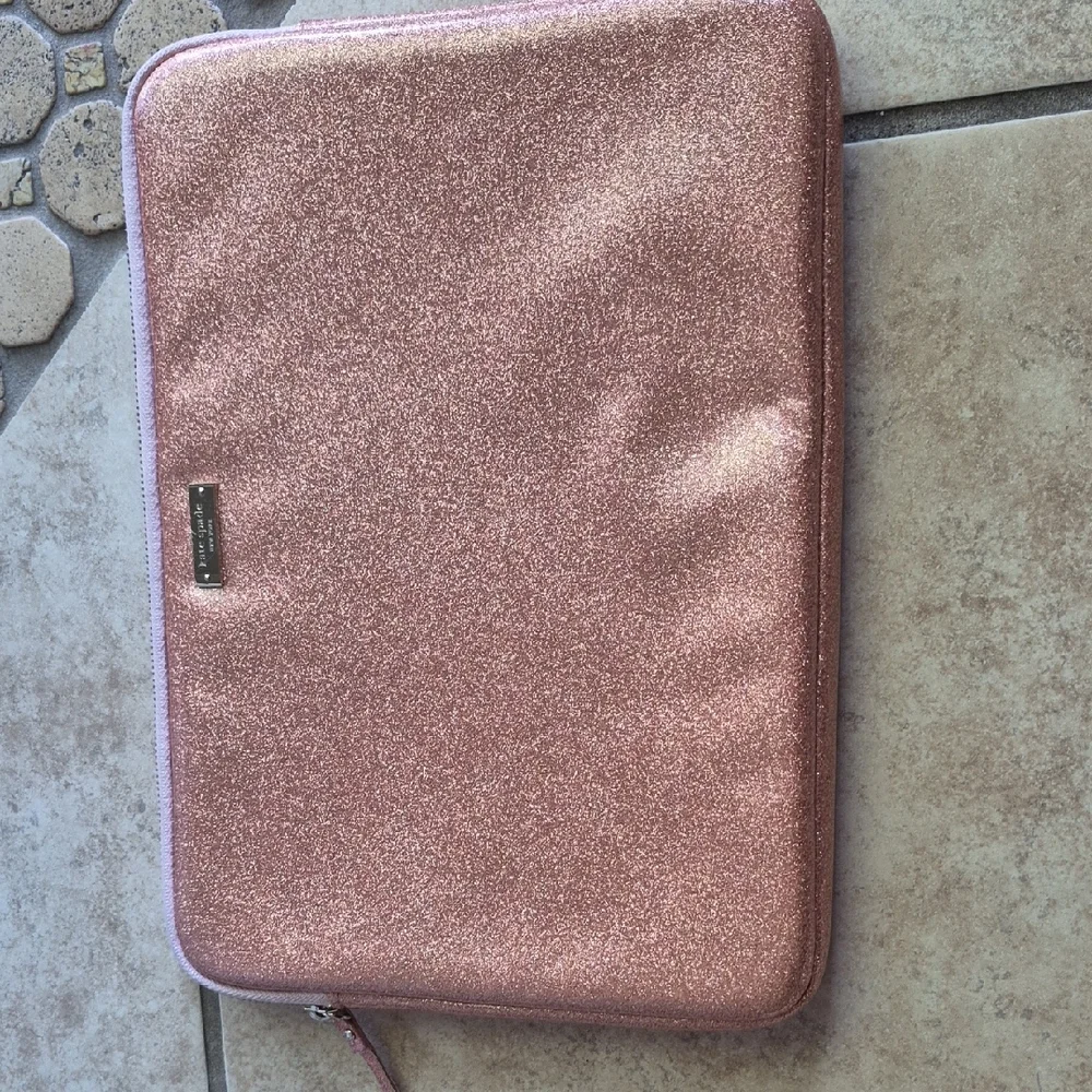 Kate Spade Sparkling Rose Gold Tablet Sleeve - Protective Glitter Case